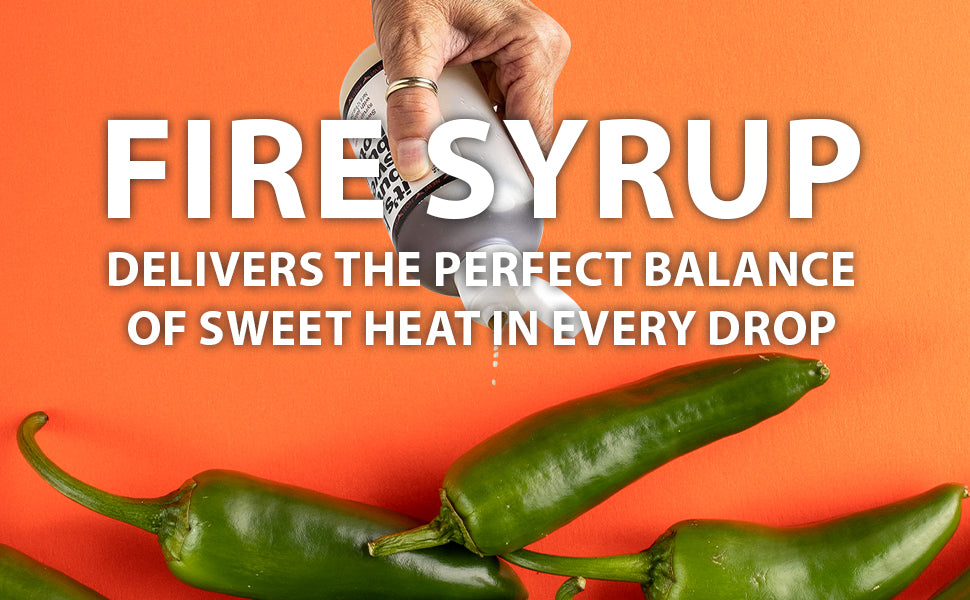 Fire Syrup - Jalapeno Infused Simple Syrup - 8 oz. Bottle